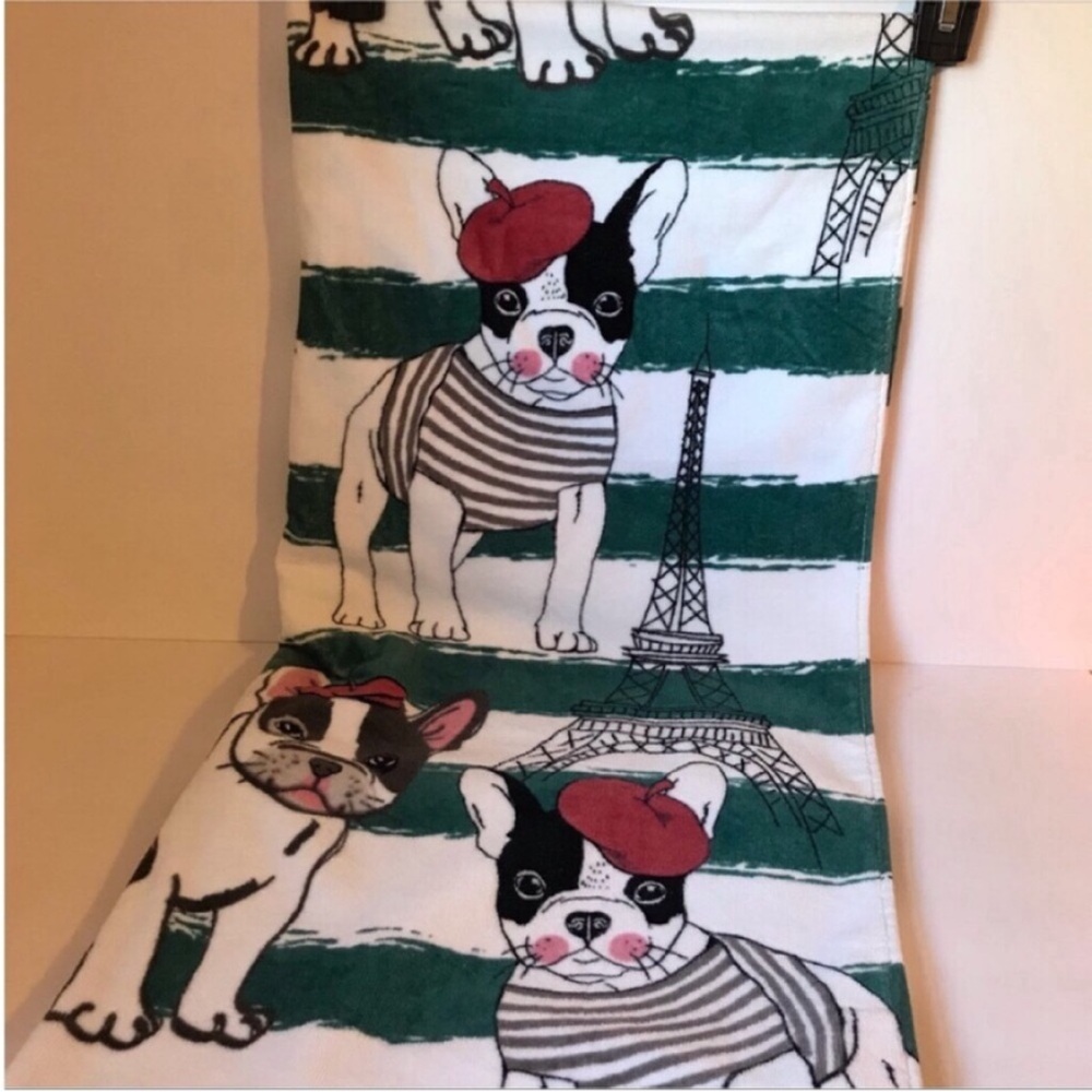 French Bulldog Print Towels - Picture 3 of 3
